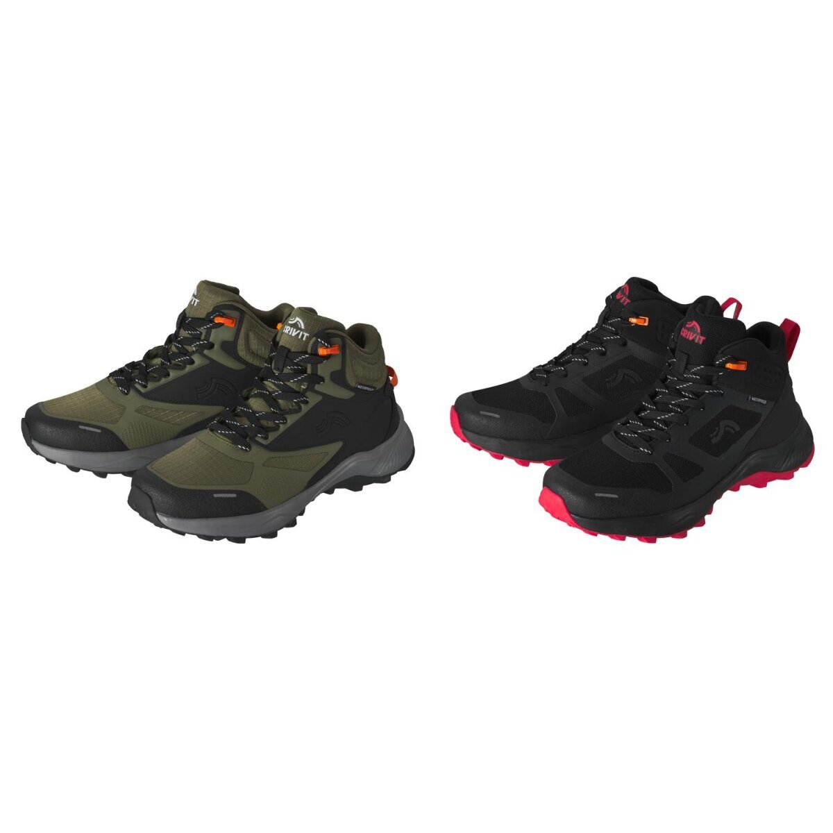 Chaussures de trekking pour femmes CRIVIT avec rembourrage confortable sur le bord de la tige