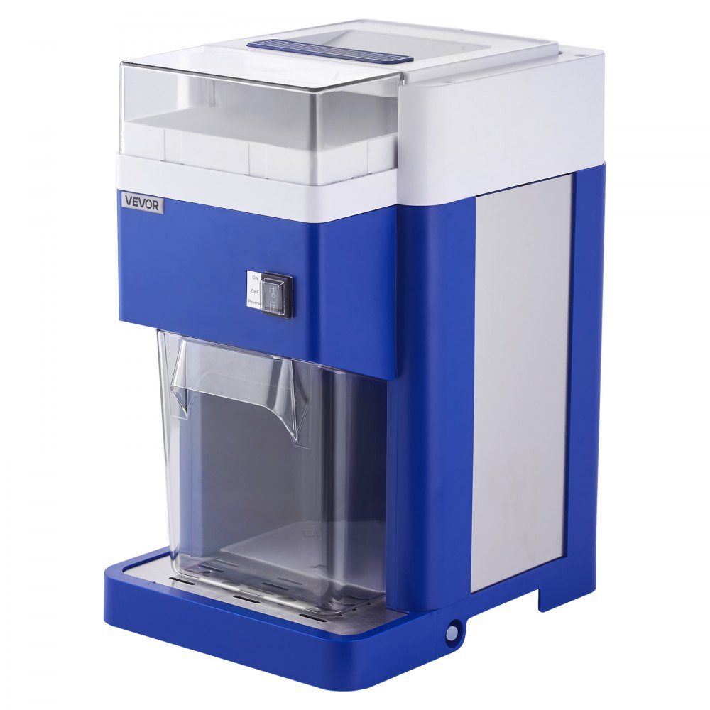 Commerciële ijsscheermachine Sneeuwkegelmachine 1,8 liter Fijn en pluizig mit 300-W-Motor en roestvrijstalen messen Commerciële ijsbreker voor dessertwinkel Familiebijeenkomst Restaurant Blauw