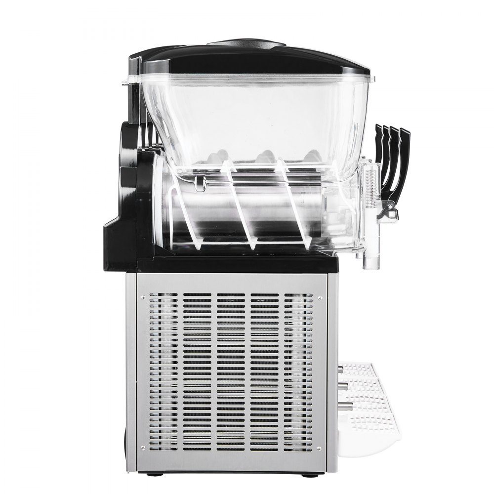 Slush Machine 4 x 12L, Slush Ice Cream Machine 1650W (No Ice Required), Electric Margarita Machine with Self-Cleaning Function, Suitable for Frozen Margaritas, Frappes, Milkshakes, Shakes