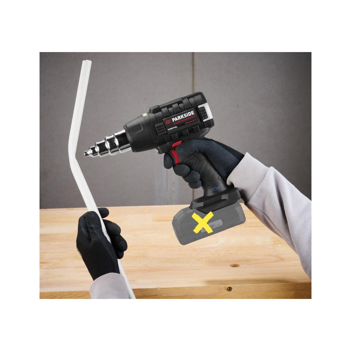 PARKSIDE PERFORMANCE® 20 V cordless hot air blower »PPHLGA 20-Li A2«, good without battery and charger