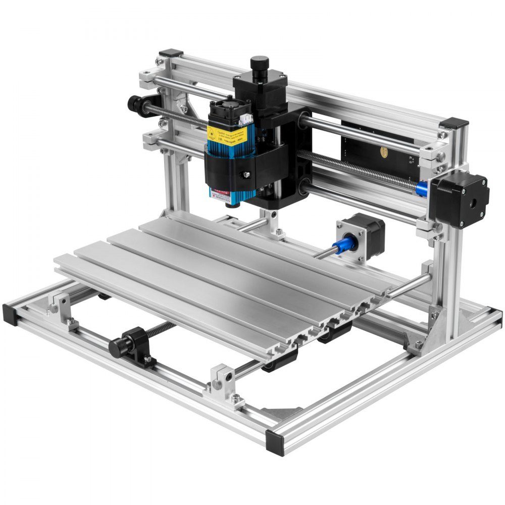 3018 DIY Mini Machine de Gravure CNC 500 mW, Machine de Gravure 500 mW, Kit de Machine CNC DIY 3018 avec 500 mW GRBL Contrôle Machine de Gravure Fraiseuse 3 Axes pour Bois, PVB, PCB, etc.