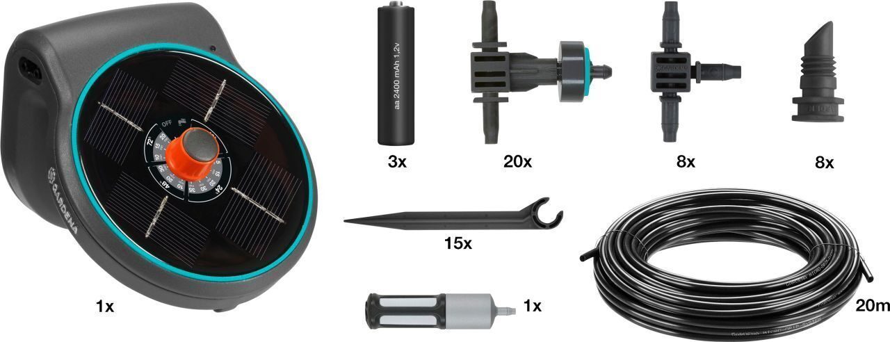 Gardena Solar Bewässerung AquaBloom Set Bewässerungssystem Bewässerung