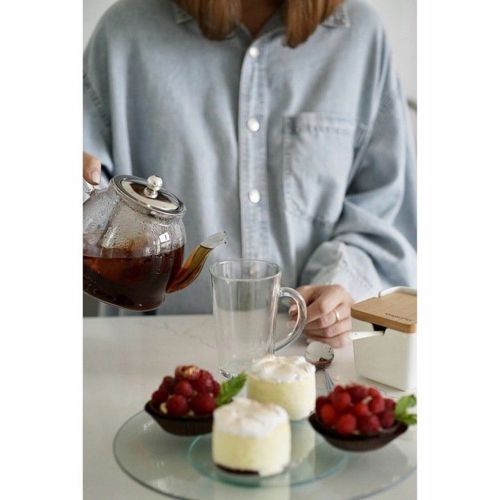 6 Kaffeegläser 370 ml Latte-Macchiato-Gläser-Set + 6 Löffel