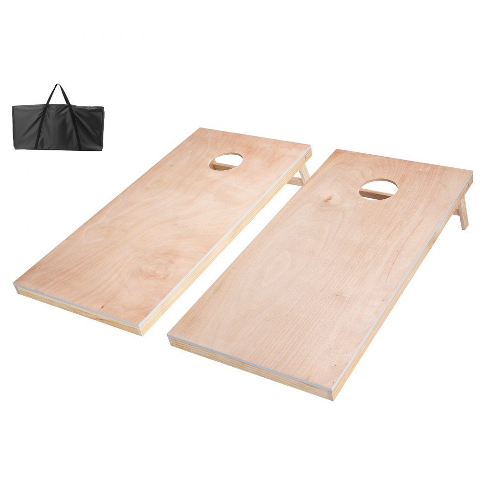 Cornhole Game Set (1255x600x302mm), Cornhole Game Boards, Portable Solid Wood Throwing Board, Cornhole Game for Adults with Carry Bag for Garden, Backyard, Beach, Camping