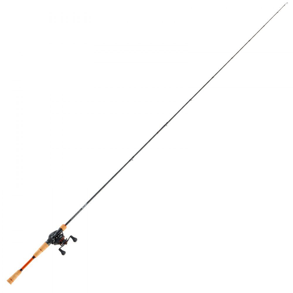 Angelruten- und Angelrollen-Set (Baitcasting), 2,13 m Kohlefaserrute (IM7), Bass-Angelruten-Set mit 7+1 Kugellagern & 7,0:1 Übersetzungsverhältnis & Korkgriff, Angelset für Linkshänder