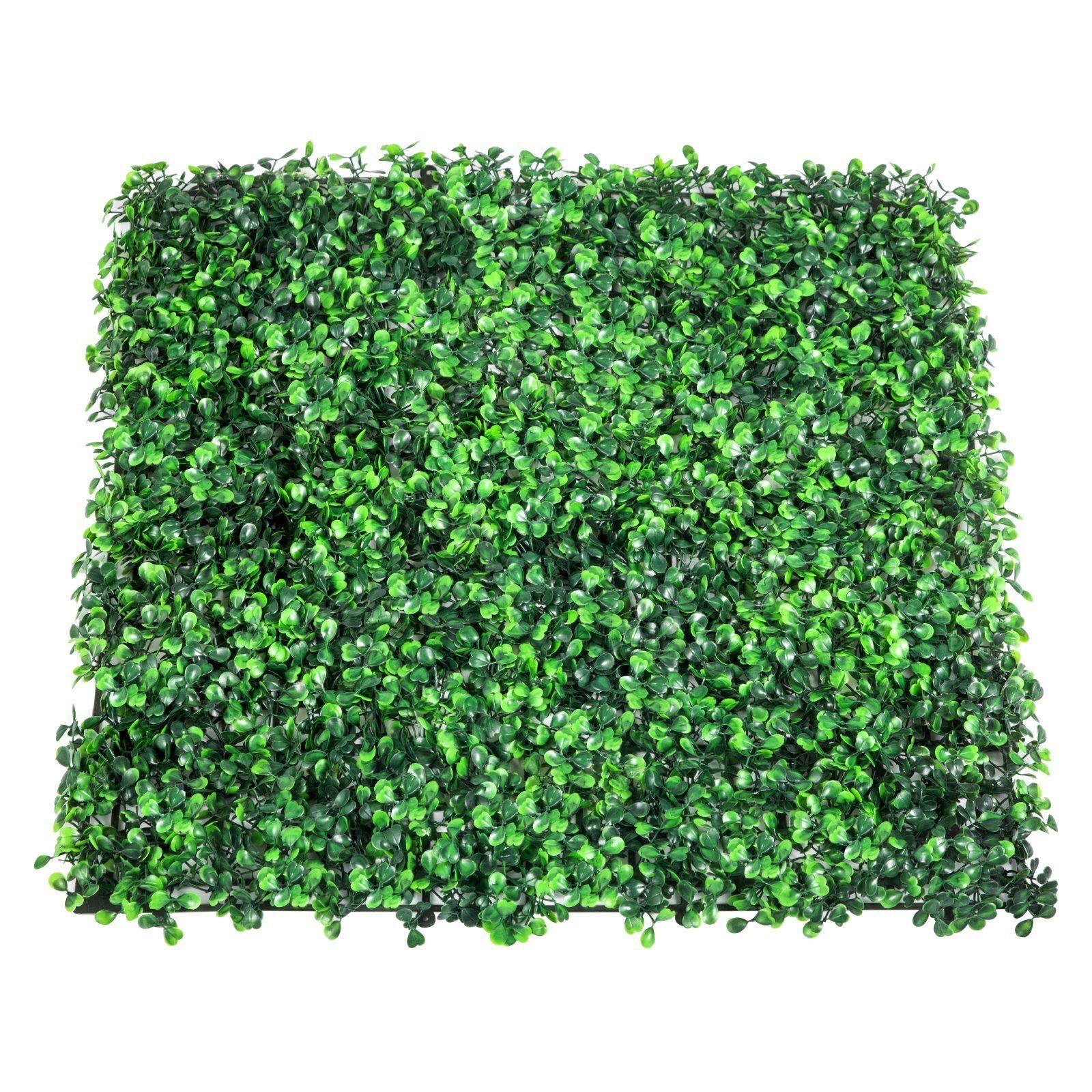 Artificial plant wall 24 pieces. Privacy hedge artificial green, artificial boxwood panel PE, privacy screen artificial plants 60 x 40 cm, privacy hedge wall decoration plant wall