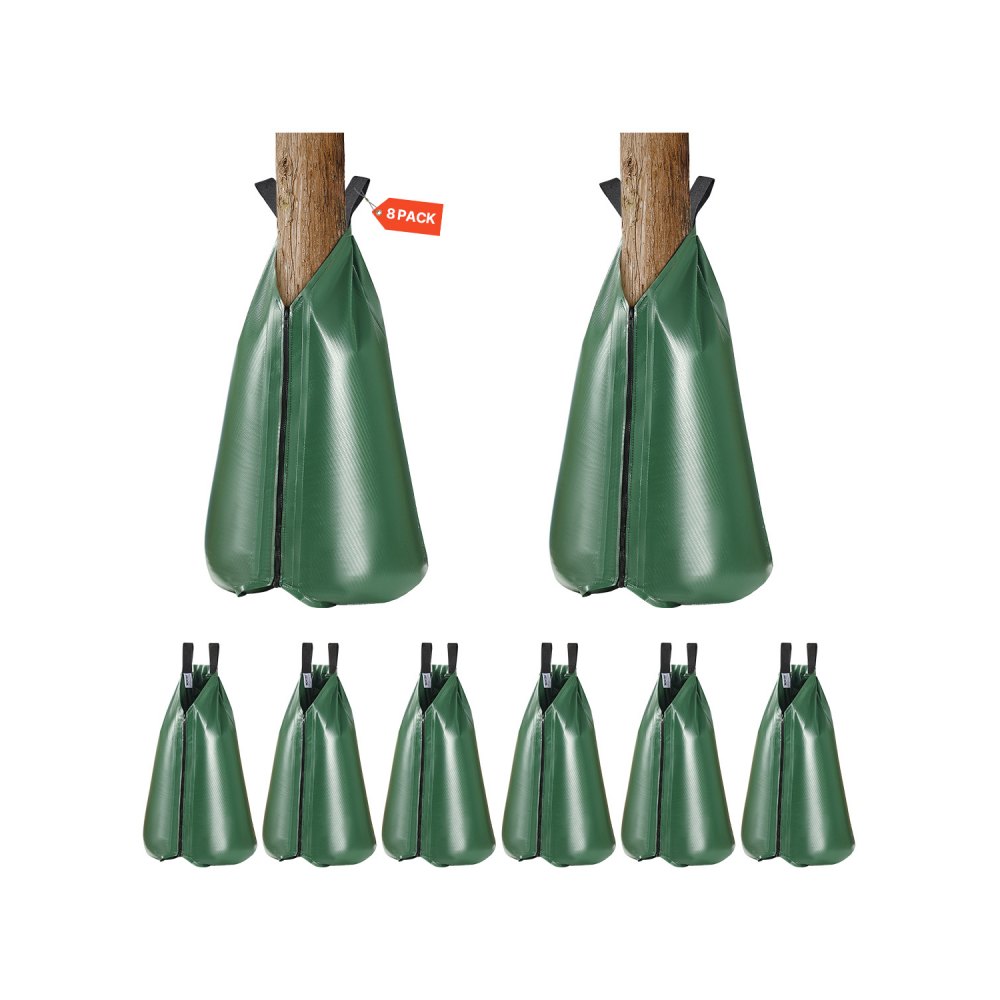 Boombesproeiingszakken, set van 8 75L bewateringszakken voor nieuwe bomen, 5-9 uur langzame afgifte, bewateringszak met ritssluiting, boombewateringssysteem voor diepwortelbeheer Boombesproeiingszakken, set van 8 75L bewateringszakken voor nieuwe bomen, 5-9 uur langzame afgifte, bewateringszak met ritssluiting, boombewateringssysteem voor diepwortelbeheer