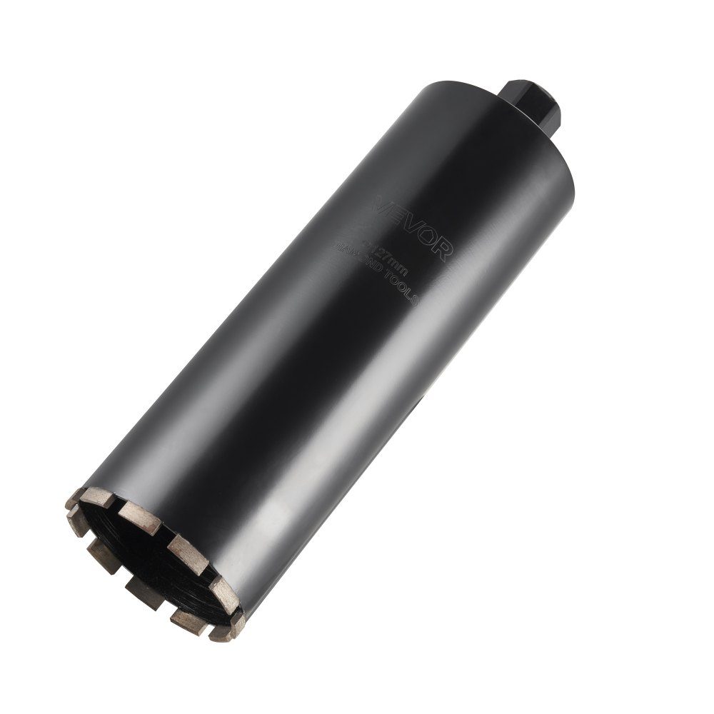 Core drill φ 127 mm, 356 mm drilling depth, 1-1/4 inch-7 internal thread, high-precision welding technology, wet diamond core drill, core hole drill for reinforced concrete brick masonry