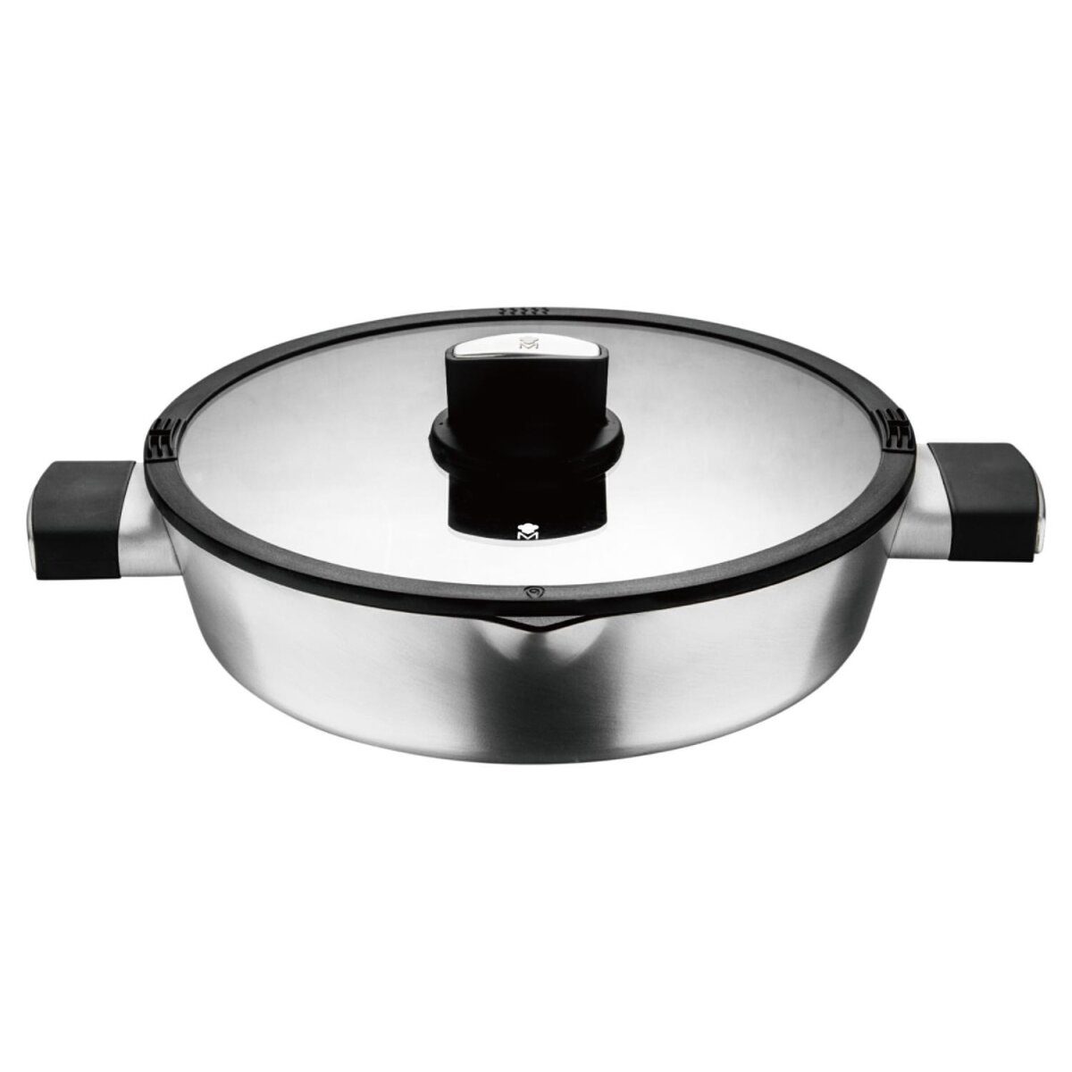 Masterpro Aluminium-Bratpfanne, flach, Ø 28 cm, silber