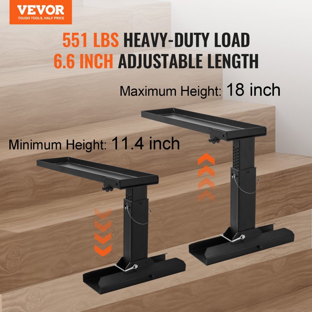 Ladder Leveler, 756,92 x 289,5-457,2 mm Ladderstabilisator voor stalen ladders, opvouwbare ladderbeenleveler, eenvoudig te gebruiken beenstabilisator, accessoires voor verlengingsladders
