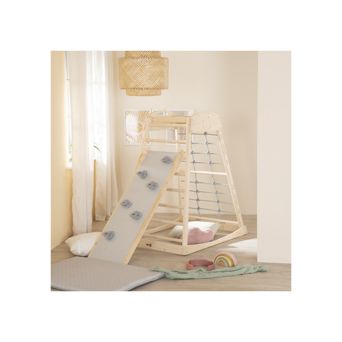planche de glisse roba, en bois naturel, blanche
