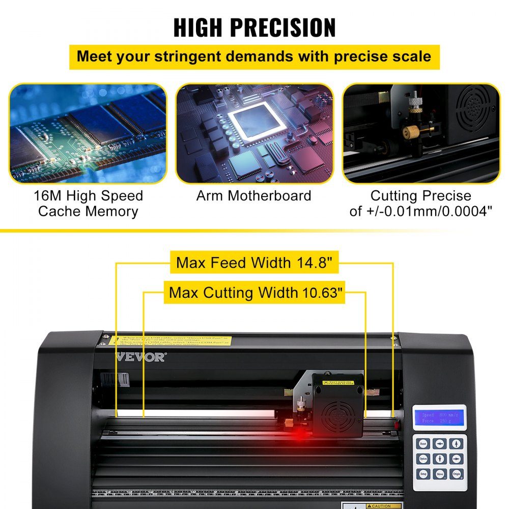 Film cutting plotter 375 mm, film cutter max. cutting width 285 mm, plotter machine Signmaster software, plotter Windows compatible, film plotter semi-automatic cutting accuracy ±0.001 mm