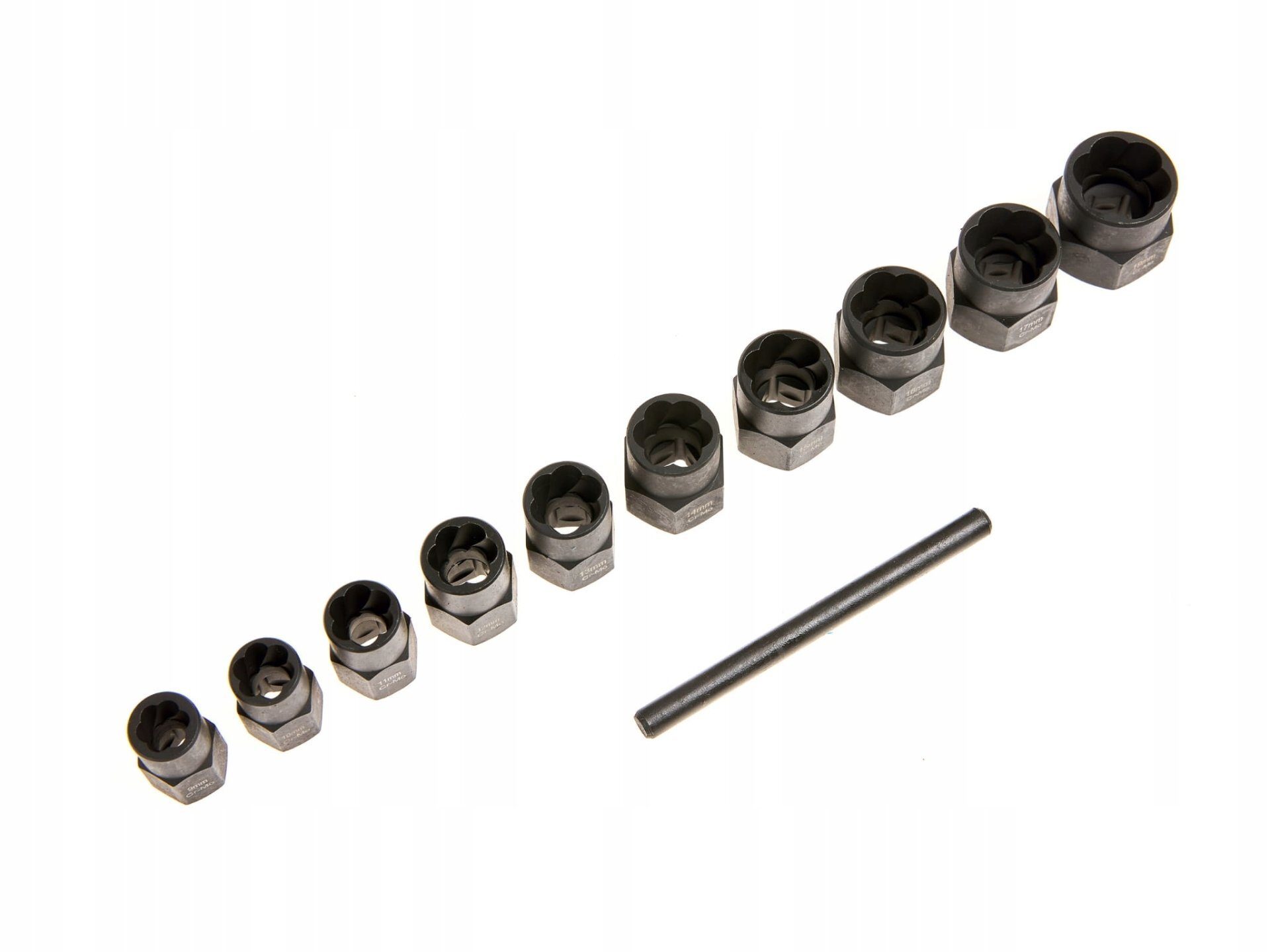 JEU DE DEVIS VIS 3/8" FORET À VIS GAUCHE 10 pcs.