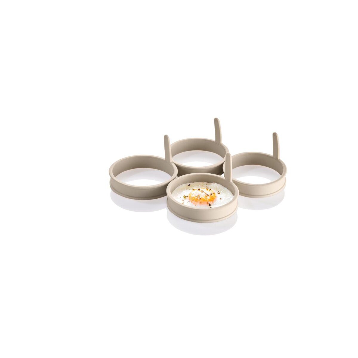 LIVARNO home Egg Poaching Set/Fried Egg Ring Set/Omelette Mold, Microwave Safe (Fried Egg Ring)