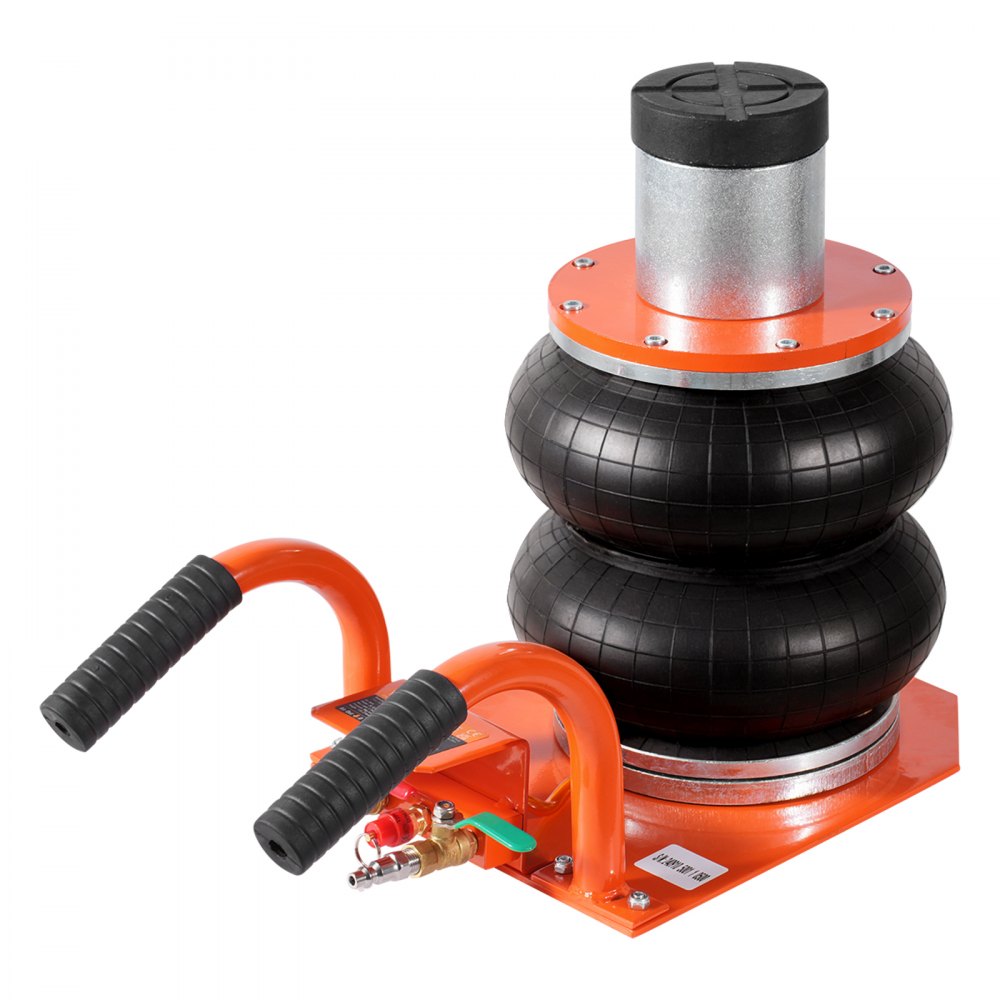 Pneumatic car jack Air Jack adjustable 3 t with raised column, easy to lift and space-saving car jack with thick rubber pad and short handle, for sedan SUV pickup