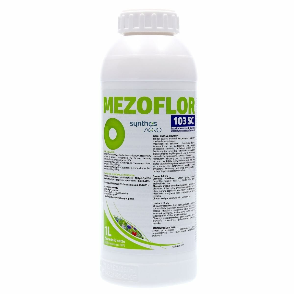 Mezoflor 103 SC (Florasulam, Mesotrione) Synthos – herbicyd