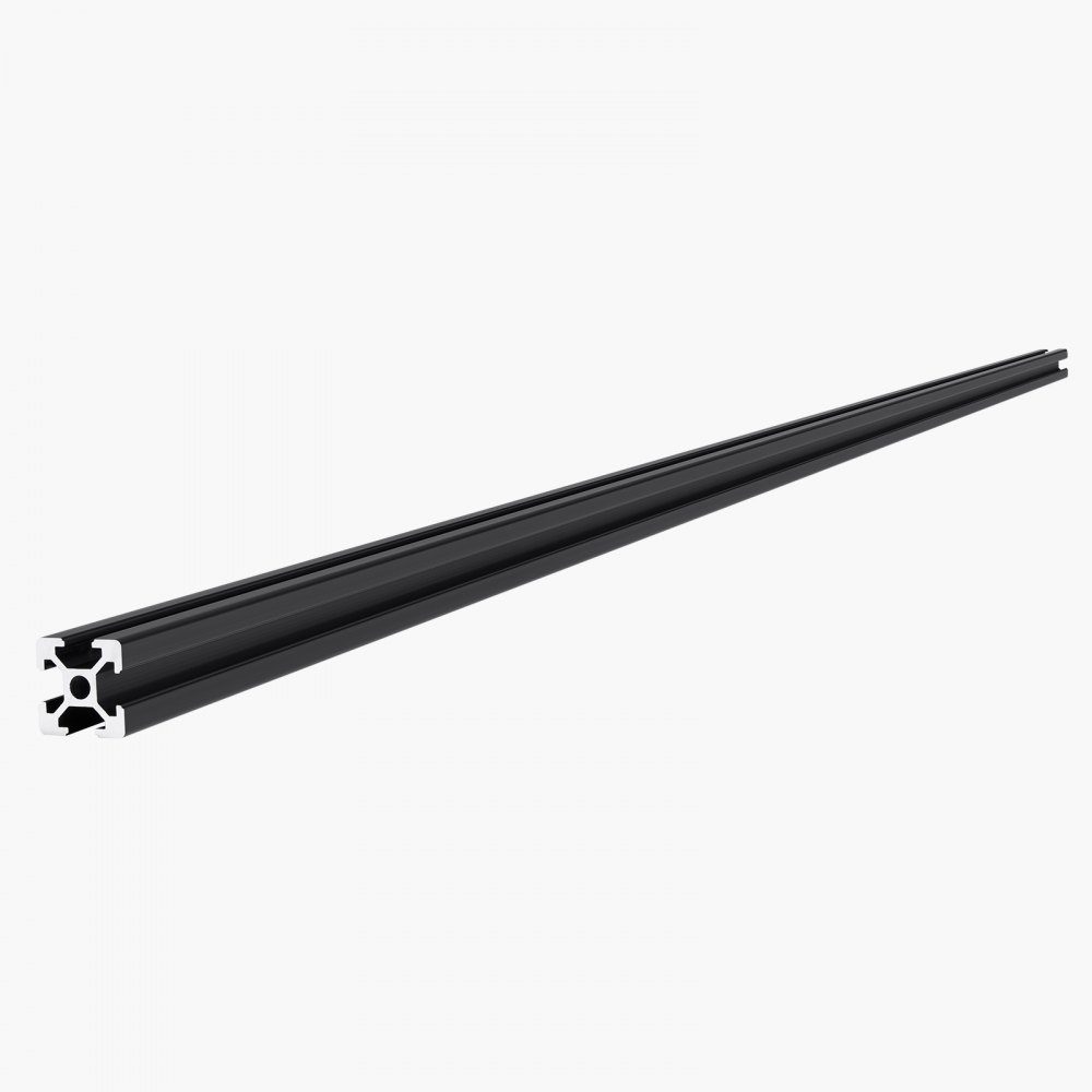 10pcs Aluminum Profile 1200mm T-Slot 2020 Aluminum Extruded Profile European Standard Anodized Linear Rail Groove Profile for 3D Printer CNC Machine DIY Laser Engraving Black