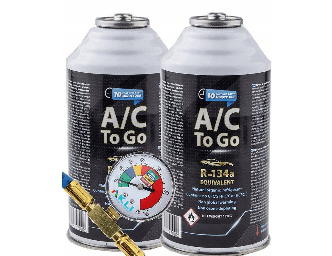 Airco onderhoud complete set 2x 500G R134a met vulslang