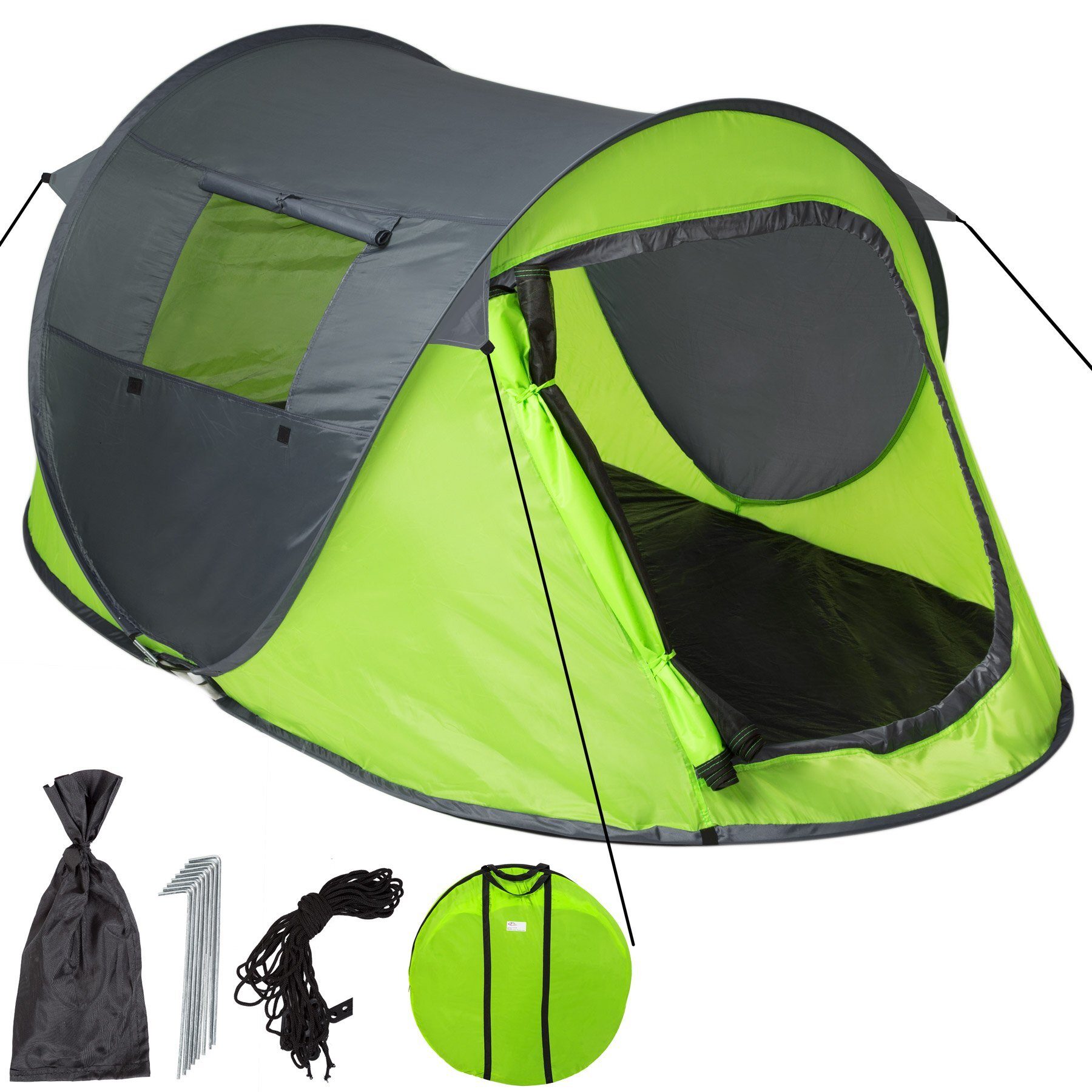 Pop-up-Zelt Automatikzelt Camping Strand Trekkingzelt 2 Personen