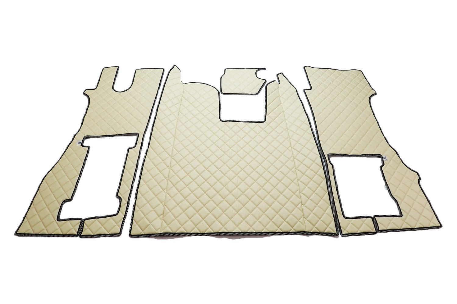 TAPIS MATELASSÉS SCANIA R 2017-2025 SIÈGE PASSAGER FIXE (TABOURET), 14 couleurs