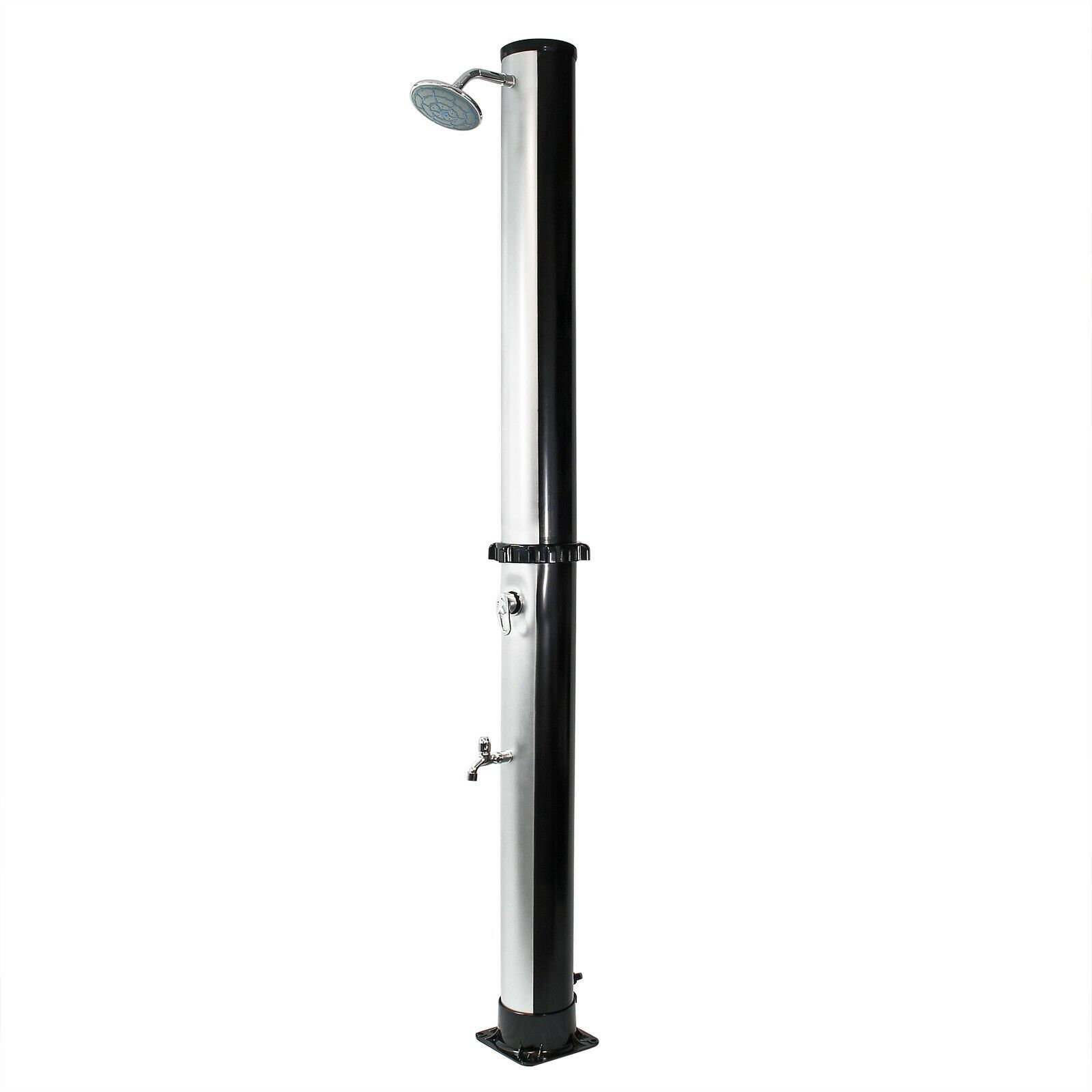 Solar Tuindouche 35L Zwart Zilver Zwembad Regendouche Camping Buiten
