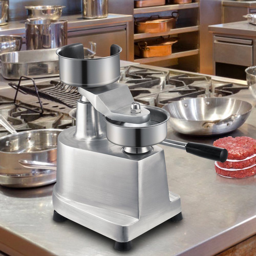 Kommerzieller Burger-Patty-Maker, 13 cm, Hamburger-Rindfleisch-Patty-Maker, robuster, lebensmittelechter Edelstahl, Burger-Presse für die Küche, Fleischformer