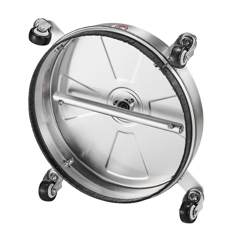 395 mm Hochdruckreiniger-Oberflächenreiniger, Hochdruckreiniger-Aufsätze aus Edelstahl mit 4 Rädern, 276 bar, 6,35 mm Schnellanschluss, 2 Sprühdüsen, 2 verlängerte Stangen für Beton, Terrasse, Deck