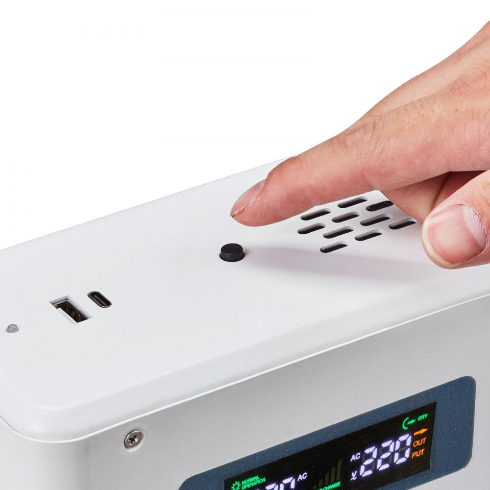 Convertisseur élévateur de tension 2000 VA Convertisseur élévateur robuste 110 V à 220 V Transformateur de puissance avec 2 prises UE Sortie USB Écran LCD Protection de la température pour appareils 220 V – Réf. HT-23590