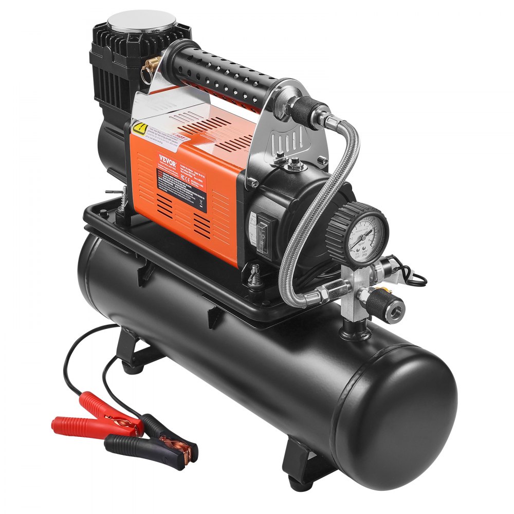 Compresseur d'air robuste 12 V avec kit de réservoir de 6 L, gonfleur de pneu portable 6,35 CFM, compresseur d'air tout-terrain 150 psi avec manomètre numérique, gonfleur de pneu pour camions, voitures, SUV, 4 x 4, camping-cars Compresseur d'air robuste 12 V avec kit de réservoir de 6 L, gonfleur de pneu portable 6,35 CFM, compresseur d'air tout-terrain 150 psi avec manomètre numérique, gonfleur de pneu pour camions, voitures, SUV, 4 x 4, camping-cars