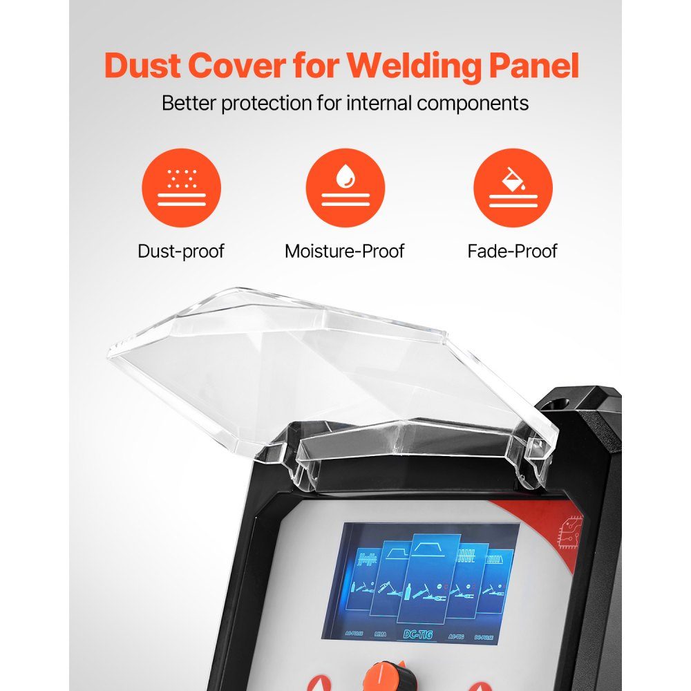 TIG Welder 200A 6 in 1 Aluminum Welder (LED Display) - AC TIG/DC TIG/AC Pulse TIG/DC Pulse TIG/Spot TIG/MMA (Stick) with IGBT Synergetic Control