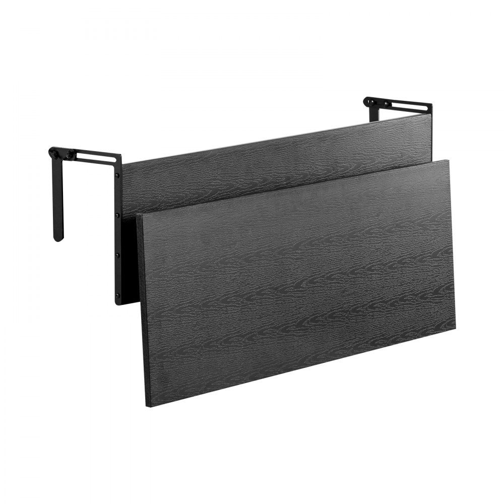 Table de balcon 1220 x 300 mm Table pliante suspendue pour balcon Table pliante d'extérieur Capacité de charge de 22 kg Convient aux balustrades de 1" à 4,35" Table de service pour patio et terrasse