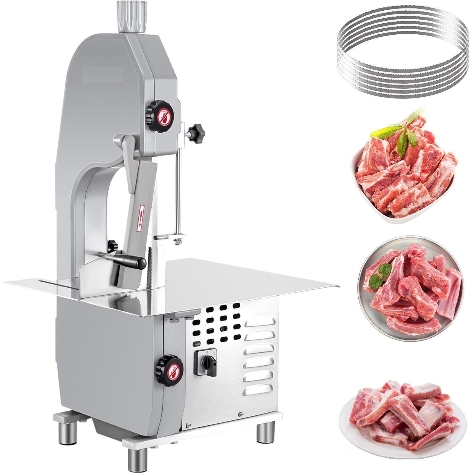 Professionele Slager Gastro Bone Lintzaag Kip Varkensvlees Bone Saw Machine Elektrische Bone Saw 4-180mm Snijden dikte