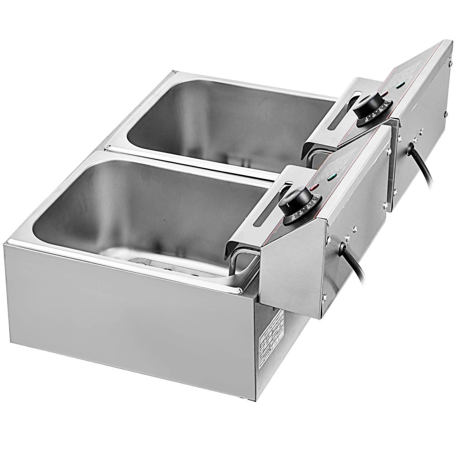 Fritteuse Imbiss Twin Elektrische Fritteuse 2x6l 5000W 220V Restaurant Food Truck Bistro