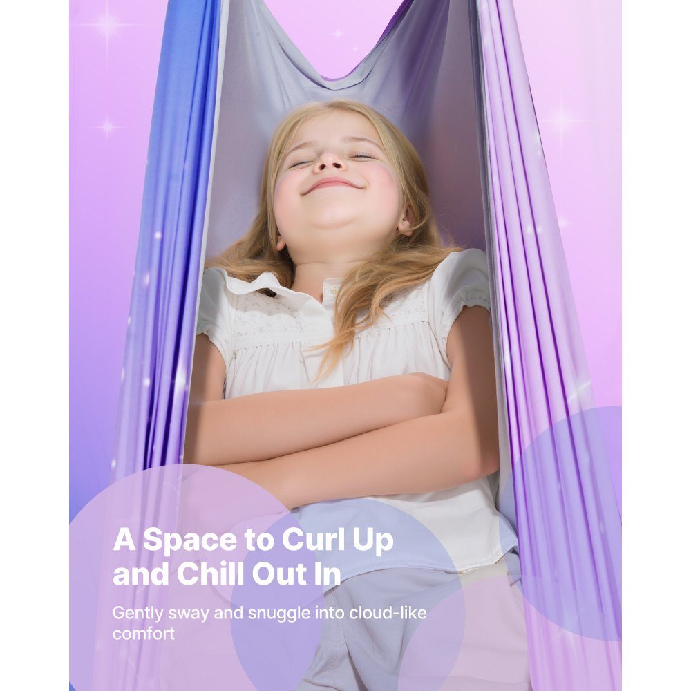 Aerial Yoga hangmatset Dubbellaags stof Aerial Yoga Swing Luchtvliegende Yoga Swing met 360° draaibare ophanging en O-sling en maximaal draagvermogen van 300 lbs Plafondschommels Roze + Blauw