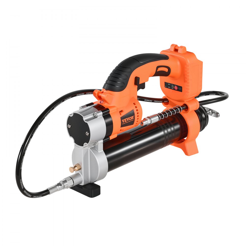 Cordless grease gun, 55 MPa, one-hand grease gun with LED & 90 cm hose, 20 V battery operation & trigger, compatible with 18 V Makita batteries, for lubricating vehicles or machines (tool only) Cordless grease gun, 55 MPa, one-hand grease gun with LED & 90 cm hose, 20 V battery operation & trigger, compatible with 18 V Makita batteries, for lubricating vehicles or machines (tool only)