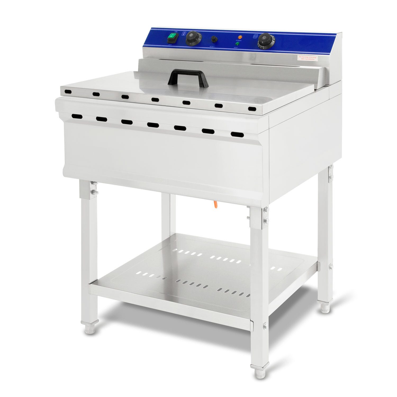 Fritteuse Fett Backgerät Fritteuse Fritöse Gastro Edelstahl 52L Gastro Restaurant Snack