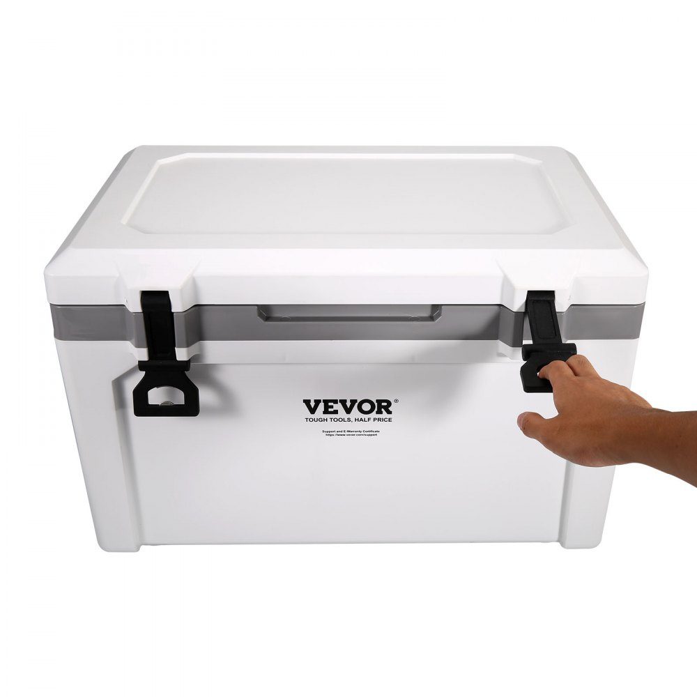 Glacière Passive Glacière 57,26 L, Glacière Isotherme Camping Thermo Box 45-50 Canettes, Réf. rigérateur Camping avec Panier, Glacière Isotherme Portable, Glacière Multifonctionnelle