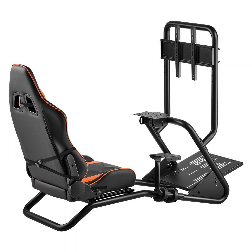 Lenkradständer, Rennradständer, Simulator-Cockpit mit Monitorständer, für Logitech G25, G27, G29, G920, G923, Thrustmaster T300RS, TX F458, T500RS, T3PA-PRO (F1/GT) und CSR-Pedale