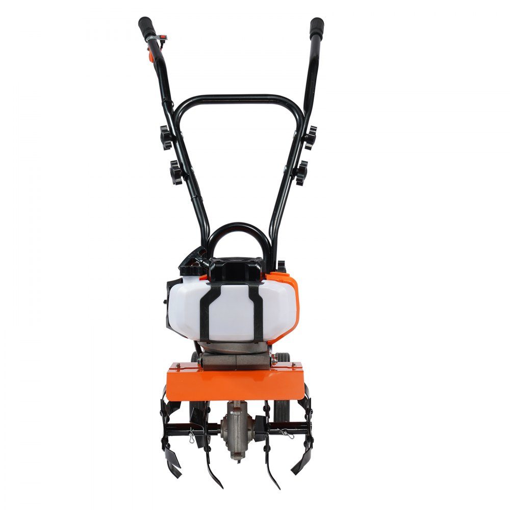 Gartenfräse, 43 CC Hubraum, gasbetriebene Motorhacke, 300 mm Bearbeitungsbreite, Motorfräse, 100 mm Bearbeitungstiefe, Bodenhacke, Stahlbearbeitungsmesser, Bodenfräse, 1110 x 448 x 910 mm, Grubber