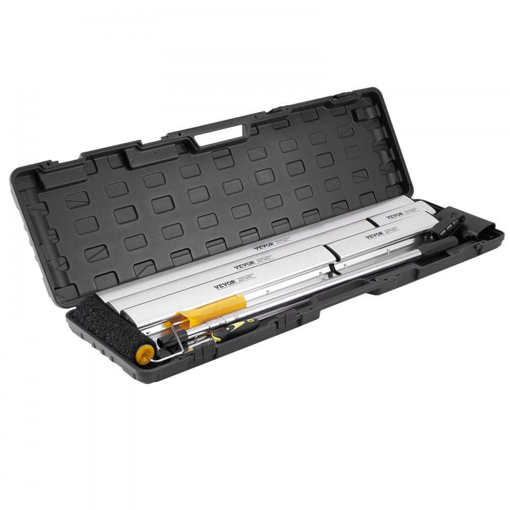 Trockenbau-Spachtelklingen-Set, 254/406/610/813/1016 mm Spachtelklingen + 862–2072 mm Verlängerungsgriffstange, Edelstahlmesser, Spachtelwerkzeuge für Gipskarton/Wallboard/Gipskarton
