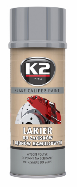K2 FOR BRAKE CALIPS AND DRUMS SILVER 400ML - Part No. L346SR - Art.-Nr. HT-50939