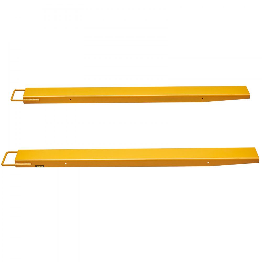 Set of 2 Fork Extensions, 1520mm Tine Extension, 1,815 Ton Load Capacity Forks, Q235 Carbon Steel, One Piece Design, Pallet Fork Extension, Compatible with 106mm Forks