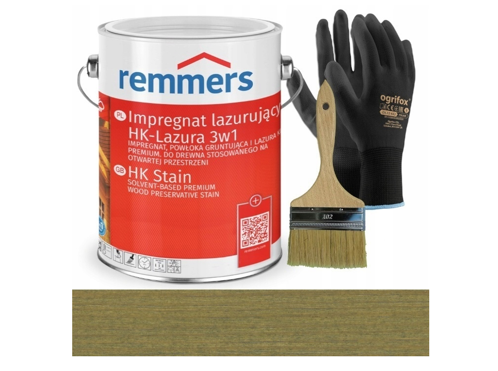 Remmers HK Lasur 3in1 (imprégnation, apprêt et vernis) 5L dans la couleur VERT SEL Remmers HK Lasur 3in1 (imprégnation, apprêt et vernis) 5L dans la couleur VERT SEL