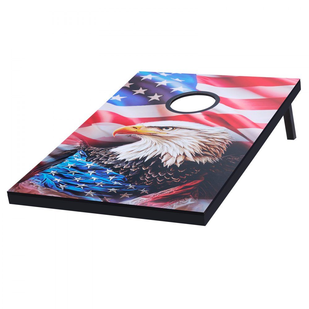 Cornhole Game Set (920 x 600 x 241mm) Cornhole Game Boards Portable MDF Wooden Throwing Board Cornhole Game for Adults Includes 8 Bean Bags and Carry Bag for Garden Backyard Beach