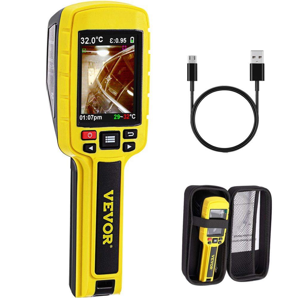 Infrarood warmtebeeldcamera 3600 pixels, IR warmtebeeldcamera USB thermografie warmtebeeldcamera Infraroodcamera met LCD-scherm, hittedetector temperatuurbeeldcamera -20°C~500°C temperatuurbereik