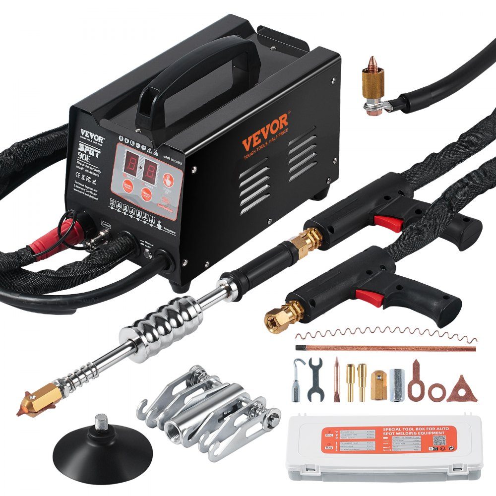 Dent Spotter 3kW Dent Repair Kit with 2 Welding Guns, Automatic/Manual Welding and 7 Modes, Spot Welder for Body Dent Repair, Dent Puller for Cars and Trucks
