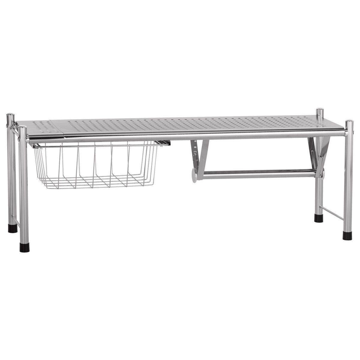 Wenko sink shelf with pull-out storage basket
