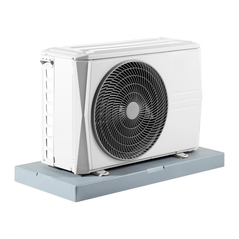 Mini coussin divisé, pour systèmes de pompe à chaleur de climatiseur sans conduit 9000-36000 BTU, coussinets anti-vibrations en plastique 960x460x74mm pour unités de condensateur extérieures, charge maximale 181kg