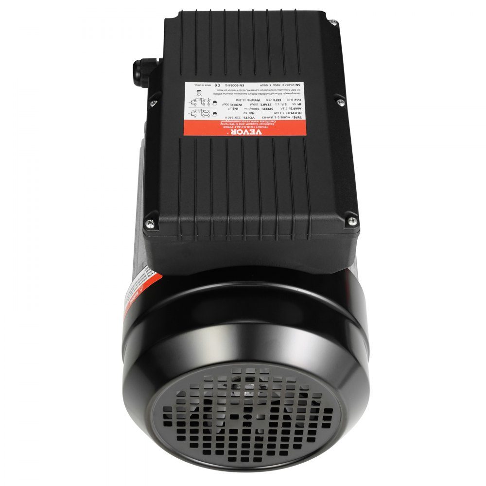 1,1 kW Elektromotor 2800 U/min AC 220–240 V 7,1 A 90S B3 Rahmen Luftkompressormotor einphasig 24 mm Keilwelle Rechts-/Linksdrehung für landwirtschaftliche Maschinen und allgemeine Geräte