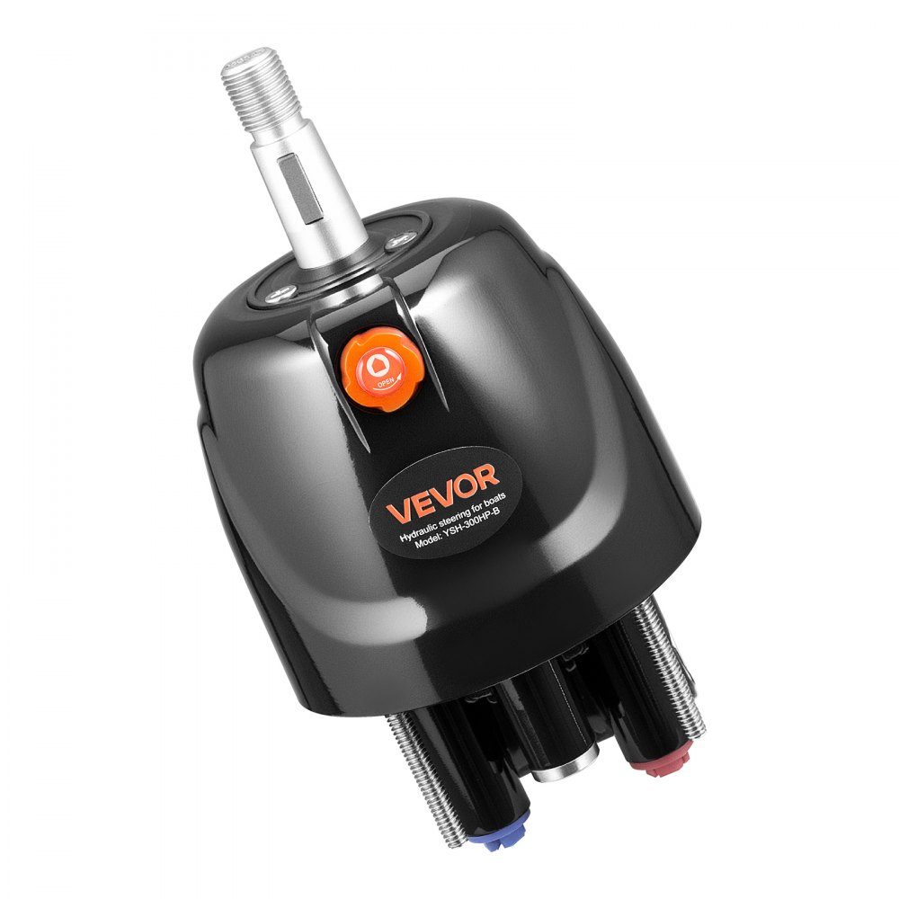 Outboard Hydraulic Steering Kit 220kW (300HP) Hydraulic Boat Steering System with 6.9MPa Steering Pump, Two Way Lock Cylinder and 7.9m Hoses, for Single Helm, Single Engine